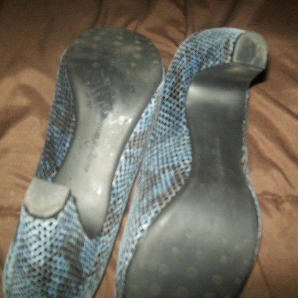 aerology low heels comfort shoes 10m blue snake - Picture 3 of 5
